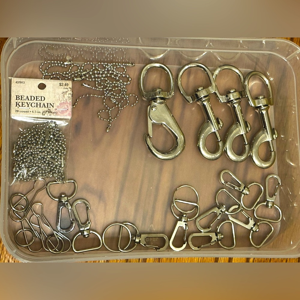 Mixed lot of craft metal supplies